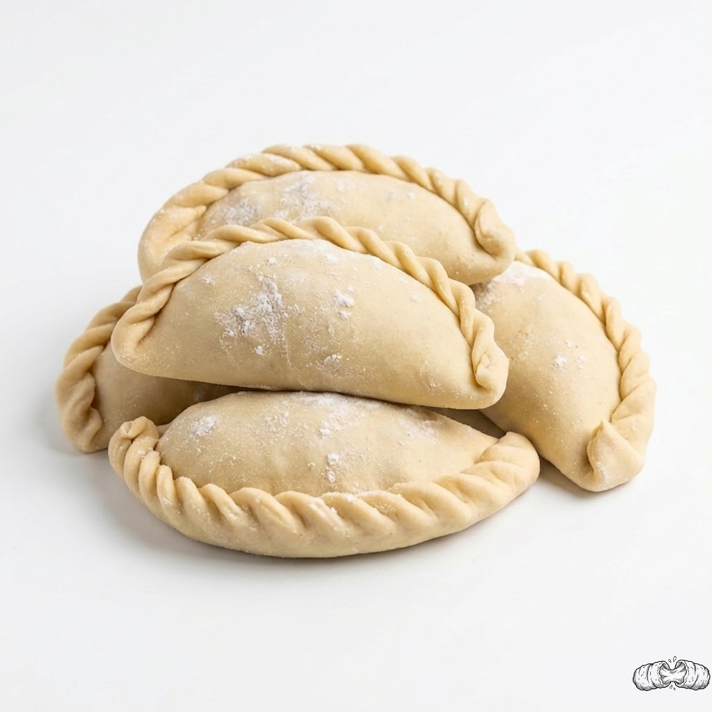 Pastelitos venezolanos crudos congelados y empacados, listos para freír, elaborados artesanalmente con masa fresca