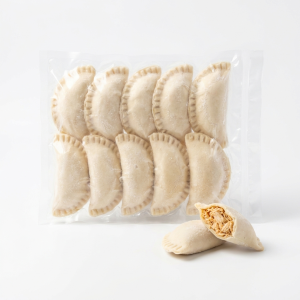 Pastelitos de pollo congelados La Tequeñera, pack sellado al vacío de 10 unidades crudas para freír u hornear