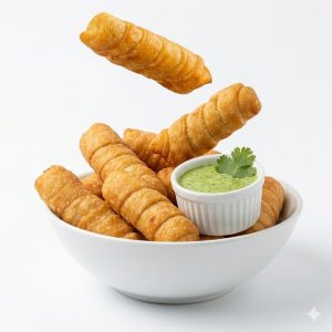 Tequeños de queso fritos con salsa para mojar, La Tequeñera